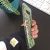 Силиконов кейс ANIMAL SKINS зелен питон – имитация на кожа