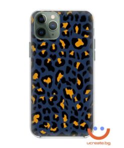 кейс със снимка кожа син леопард animal skins