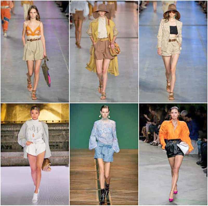 модни тенденции 2020 къси панталонки с висока талия