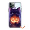 калъф за телефон за хeлоуин pimpkin and the cat